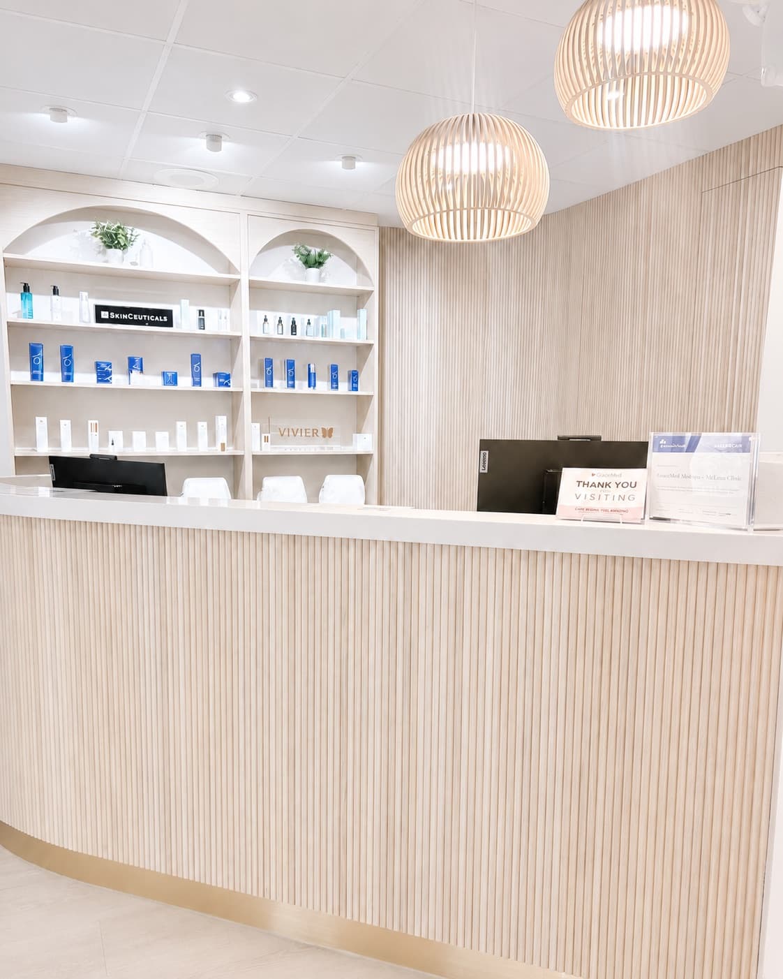 The consultation room at Dr. Armstrong’s practice